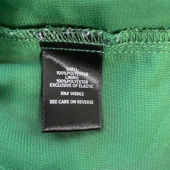 Torrid Green Star Semi-Sheer Long Sleeve Elastic Waist Blouse, Size 2X #274 - Picture 7 of 10